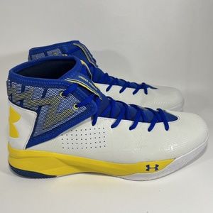 Under Armour Rocket 2 “Warriors Home” Basketball Shoes Mens Size 13 1286385-100